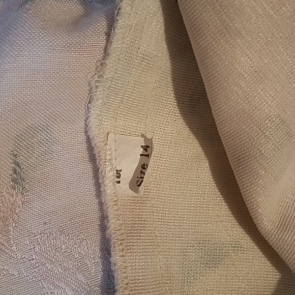 Vintage 80s 90s Floral Scalloped Blazer - Picture 10 of 11